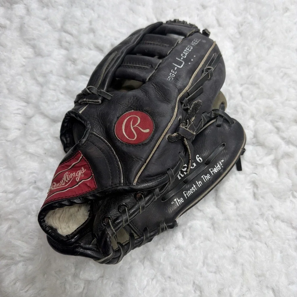 Rawlings RSG6 Soft Touch Edge-U-Cated Heel Leather Softball Baseball Glove Left